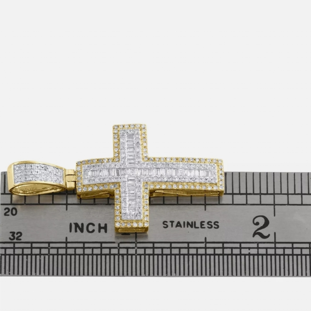 10k Solid Gold Diamond Pendant - image 4